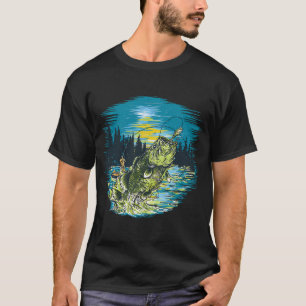 Large Mouth Bass Fishing Graphic graphic T-Shirt