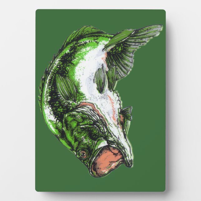 Large mouth Bass Plaque (Front)