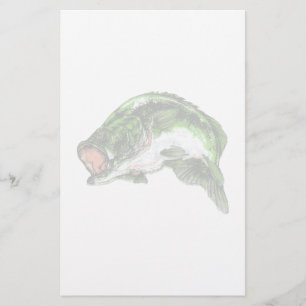 Large mouth Bass Stationery
