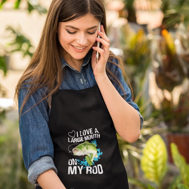 Large Mouth On My Rod Long Apron (Creator Uploaded)