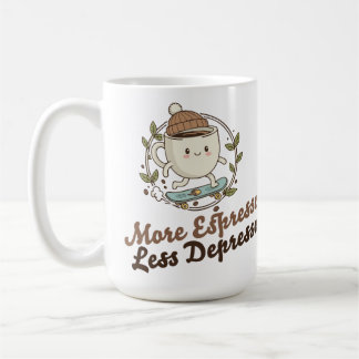 Large Mug - More Espresso. Less Depresso.