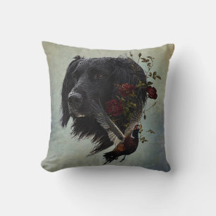 Large Munsterlander with pheasant   Cushion