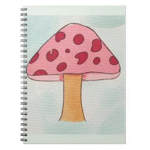 Large Mushroom Watercolor Journal