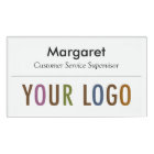 Large Name Badge Magnet Custom Logo Employee Staff