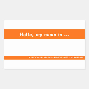 Large Name Tag / Badge Sticker for Corporate Event