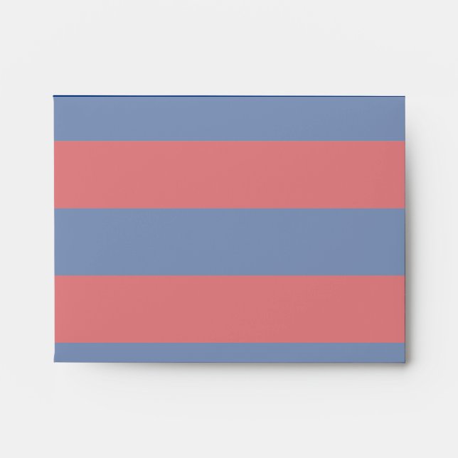 Large Nautical Theme Horizontal Stripes Envelope (Front)
