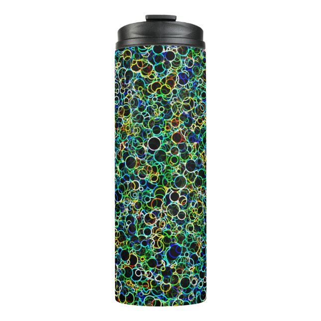 Large Neon Circles Thermal Tumbler (Front)