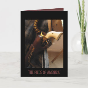 Large Notecard with pistol and holster