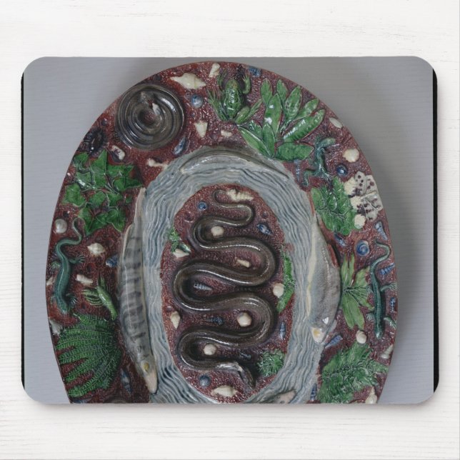 Large oval dish moulded in relief mouse pad (Front)