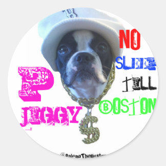 Large P-Jiggy sticker! Classic Round Sticker