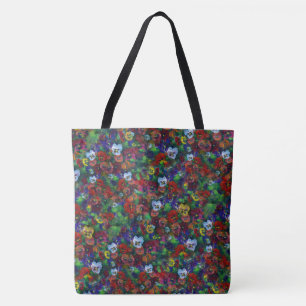 Large Pansy Tote (Red edition) Bag