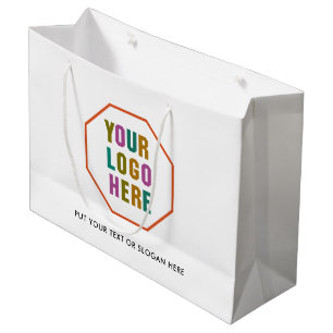 Large paper shopping bag that can be customised 