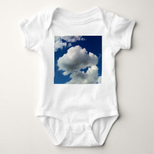 Large patches of cloud baby bodysuit