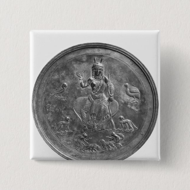 Large patera depicting a goddess 15 cm square badge (Front)