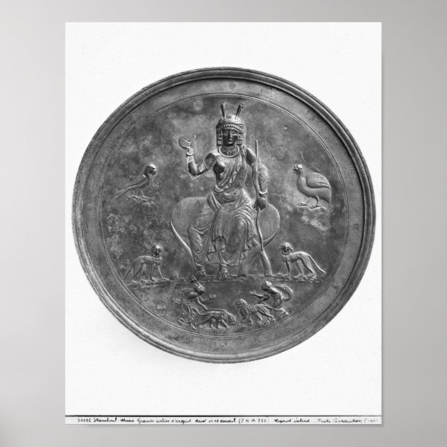 Large patera depicting a goddess poster (Front)