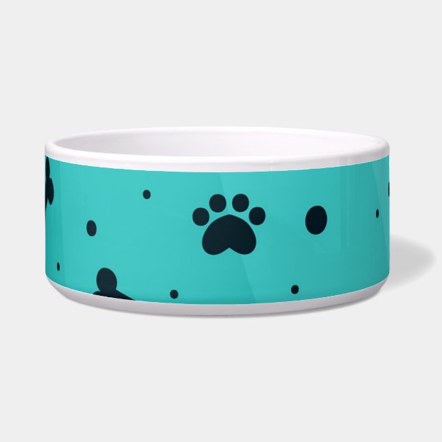 Large Paw Print Pet Bowl (Left)