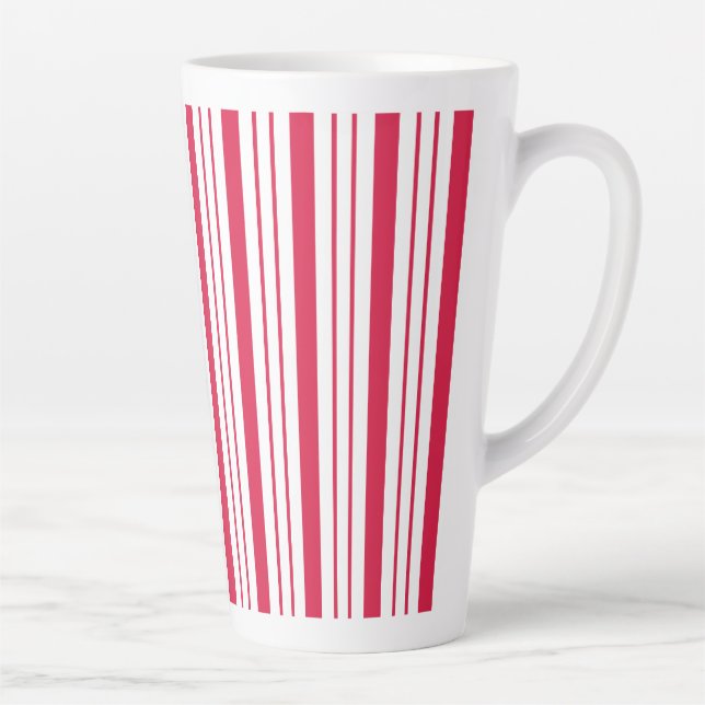 Large Peppermint Striped Latte Mug (Right)