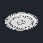 Large Personalised Homemade Logo Custom Paper Plate<br><div class="desc">Easily personalise this Large Personalised Homemade Logo Custom Paper Plate with your own company logo. Just add your own logo,  image and text. Perfect for crafting,  party,  any kind of small business,  scrapbooking,  decorations or business stationery.</div>