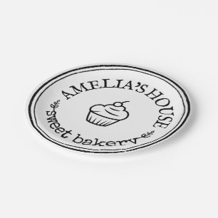 Large Personalised Homemade Logo Custom Paper Plate