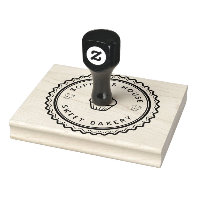 Large Personalised Homemade Logo Custom  Rubber Stamp (Stamp)