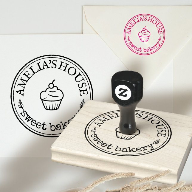 Large Personalised Homemade Logo Custom Rubber Stamp (Creator Uploaded)