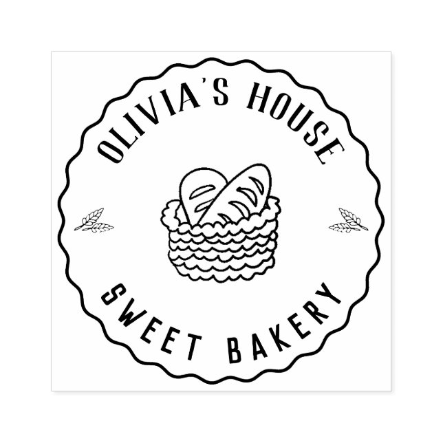 Large Personalized Homemade Logo Custom Rubber Sta Stamp (Imprint)