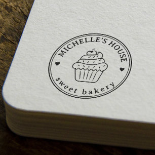 Large Personalized Homemade Logo Custom Rubber Stamp