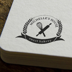 Large Personalized Homemade Logo Custom Rubber Stamp