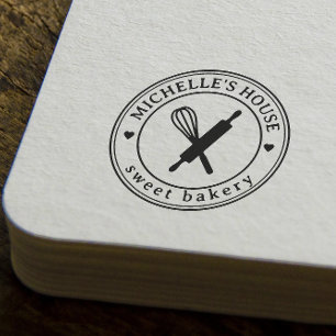 Large Personalized Homemade Logo Custom Rubber Stamp