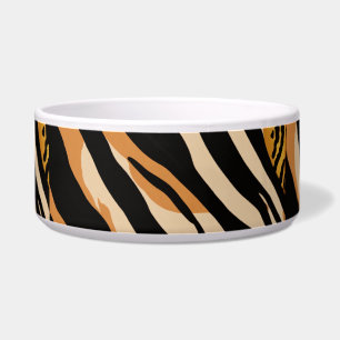 Large Pet Bowls with Eclectic Animal Prints
