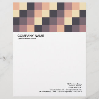 Large Picture Header - Colour Squares 012 Personalized Letterhead