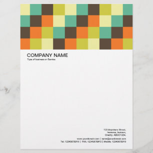 Large Picture Header - Colour Squares 014 Letterhead