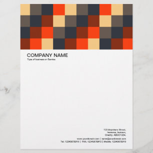 Large Picture Header - Colour Squares 02 Custom Letterhead