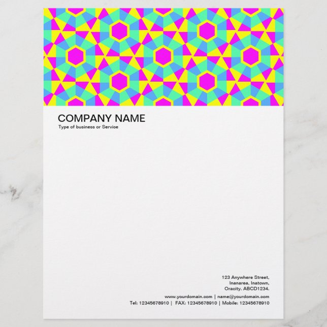 Large Picture Header - Geometric 060614 (2) Letterhead Template (Front)