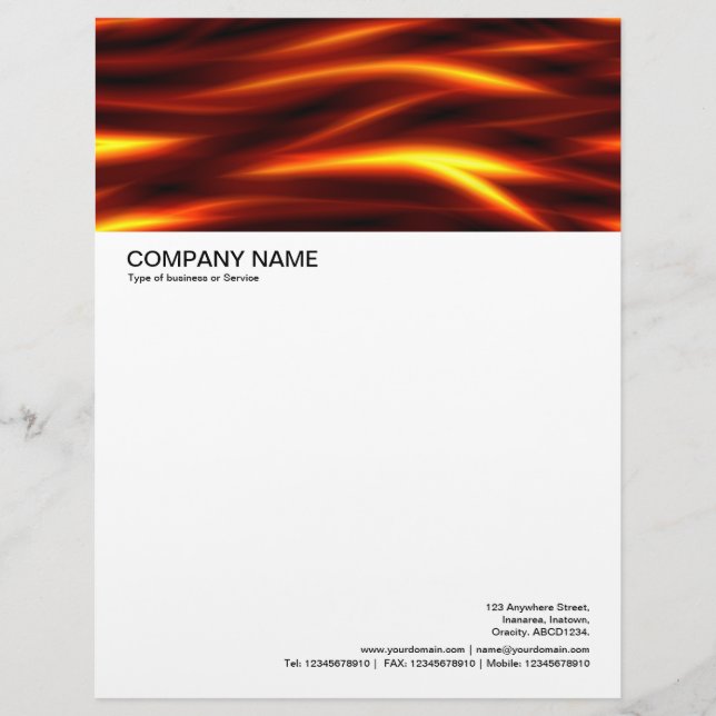Large Picture Header - Tongues of Fire Custom Letterhead (Front)