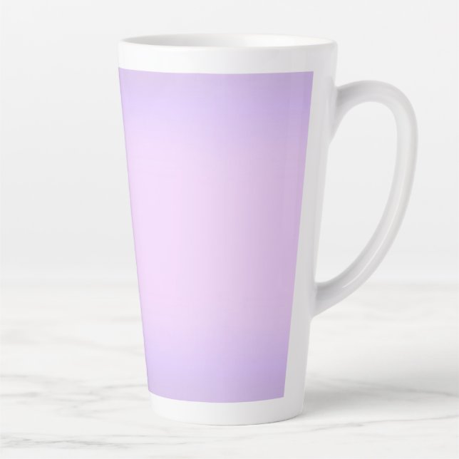 Large Pink Lavender Wedding Latte Mug (Right)
