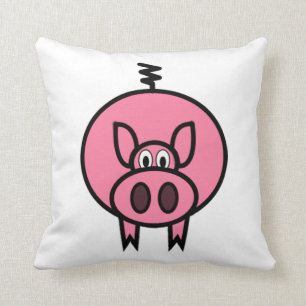 Large Pink Pig Pillow