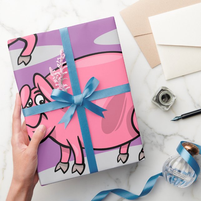 Large Pink Pig Wrapping Paper (Creator Uploaded)