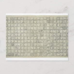 Large plaque with ideographic writing from the Tem Postcard