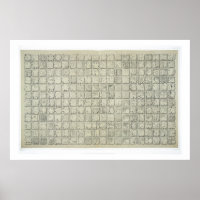 Large plaque with ideographic writing from the Tem