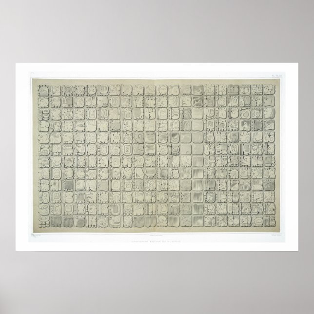 Large plaque with ideographic writing from the Tem Poster (Front)