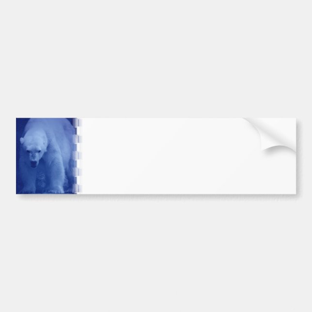 Large Polar Bear Bumper Sticker (Front)