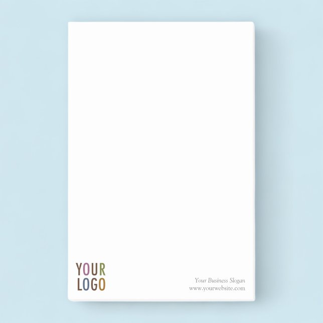Large Post-it® Notes Notepad Custom Business Logo (MISOOK Large Post-it Notes with Logo)