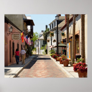 Large poster showing Aviles Street