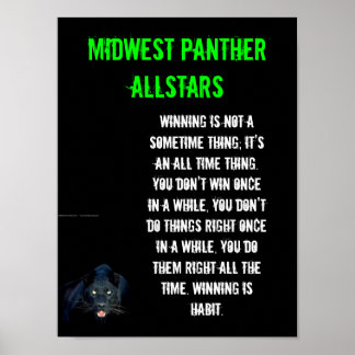 Large Poster - Winning is a Habit