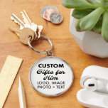 Large Premium Round Keychain Custom Gifts for Him<br><div class="desc">Custom Gifts for Him personalised Large Premium Round Keychain. Upload logo, photo, image, design and add your own text to make your own personalised birthday, Christmas, Father's Day, Valentine's Day celebration, office gifts for him (man, men, husband, boyfriend, father, dad, young man, son).</div>