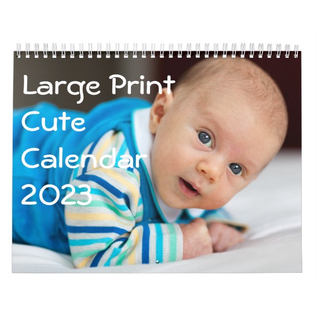 Large Print Personalised Calendars 2014 (Cover)
