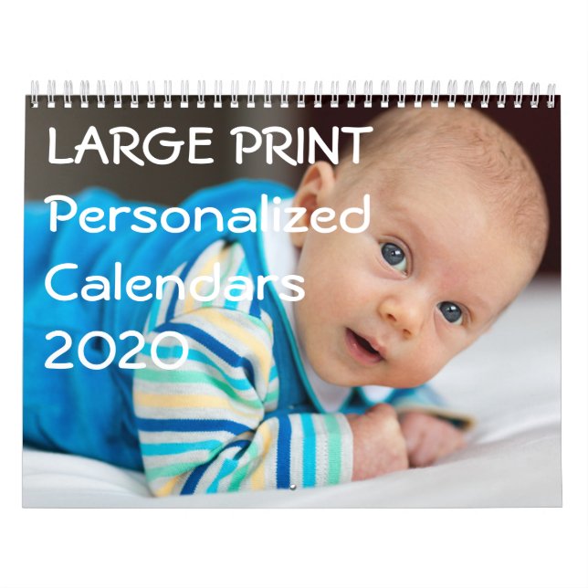 Large Print Personalised Calendars 2020 (Cover)