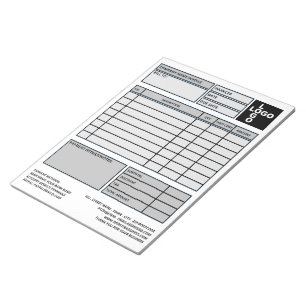 Large Pro-Logo Business Invoice Sales Receipt Notepad