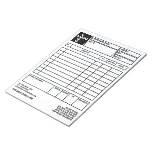 Large Pro-Logo Company Invoice/Quotation Notepad